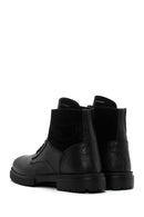 Men's Black Leather Zippered Casual Boots | Derimod Men's Black Leather Zippered Casual Boots | Derimod