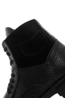 Men's Black Leather Zippered Casual Boots | Derimod Men's Black Leather Zippered Casual Boots | Derimod