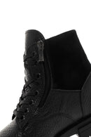 Men's Black Leather Zippered Casual Boots | Derimod Men's Black Leather Zippered Casual Boots | Derimod