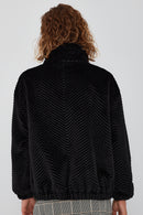Innsbruck Women's Black Teddy Coat | Derimod Innsbruck Women's Black Teddy Coat | Derimod