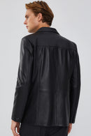 Bernard Men's Leather Jacket | Derimod Bernard Men's Leather Jacket | Derimod
