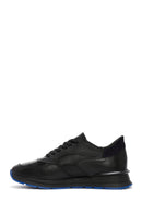 Erkek Siyah Bağcıklı Deri Casual Sneaker | Derimod Erkek Siyah Bağcıklı Deri Casual Sneaker | Derimod