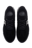 Erkek Siyah Süet Deri Sneaker | Derimod Erkek Siyah Süet Deri Sneaker | Derimod