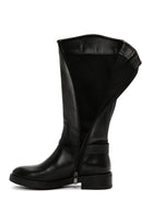 Women's Black Zippered Leather Boots | Derimod Women's Black Zippered Leather Boots | Derimod