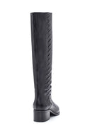 Women's Leather Zippered Heeled Boots | Derimod Women's Leather Zippered Heeled Boots | Derimod