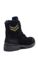 Men's Embroidered Suede Boots | Derimod Men's Embroidered Suede Boots | Derimod