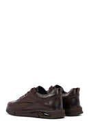 Men's Brown Lace-Up Leather Casual Sneakers | Derimod Men's Brown Lace-Up Leather Casual Sneakers | Derimod