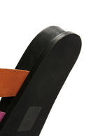 Women's Pink Suede Leather Slippers | Derimod Women's Pink Suede Leather Slippers | Derimod