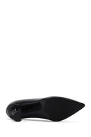 Women's Black Heeled Leather Stiletto | Derimod Women's Black Heeled Leather Stiletto | Derimod