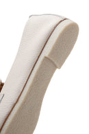 Kadın Bej Deri Maskülen Loafer | Derimod Kadın Bej Deri Maskülen Loafer | Derimod