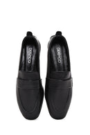 Kadın Siyah Deri Maskülen Loafer | Derimod Kadın Siyah Deri Maskülen Loafer | Derimod