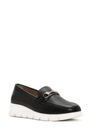 Kadın Siyah Deri Comfort Loafer | Derimod Kadın Siyah Deri Comfort Loafer | Derimod