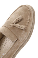 Kadın Bej Süet Deri Comfort Loafer | Derimod Kadın Bej Süet Deri Comfort Loafer | Derimod