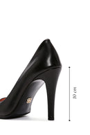 Derimod Flex Kadın Siyah İnce Topuklu Deri Stiletto | Derimod Derimod Flex Kadın Siyah İnce Topuklu Deri Stiletto | Derimod
