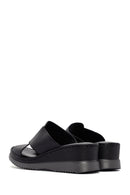 Women's Black Thick Soled Leather Comfort Slippers | Derimod Women's Black Thick Soled Leather Comfort Slippers | Derimod