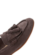 Kadın Vizon Süet Deri Maskülen Loafer | Derimod Kadın Vizon Süet Deri Maskülen Loafer | Derimod