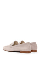 Kadın Bej Süet Deri Maskülen Loafer | Derimod Kadın Bej Süet Deri Maskülen Loafer | Derimod
