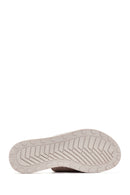 Women's Beige Stone Leather Slippers | Derimod Women's Beige Stone Leather Slippers | Derimod