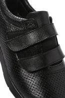 Women's Black Thick Heeled Leather Comfort Shoes | Derimod Women's Black Thick Heeled Leather Comfort Shoes | Derimod
