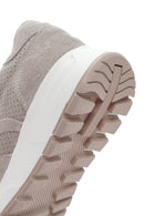 Kadın Bej Bağcıklı Süet Deri Sneaker | Derimod Kadın Bej Bağcıklı Süet Deri Sneaker | Derimod