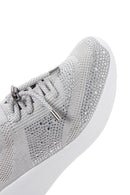 Derimod Zero Women's Gray Lace-Up Thick Soled Stone Sneaker | Derimod Derimod Zero Women's Gray Lace-Up Thick Soled Stone Sneaker | Derimod
