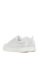 Women's White Stone Sneaker | Derimod Women's White Stone Sneaker | Derimod