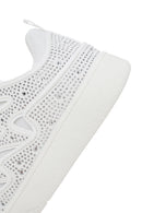 Women's White Stone Sneaker | Derimod Women's White Stone Sneaker | Derimod