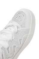 Women's White Stone Sneaker | Derimod Women's White Stone Sneaker | Derimod