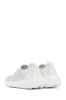 Derimod Zero Women's White Thick Soled Fabric Sneaker | Derimod Derimod Zero Women's White Thick Soled Fabric Sneaker | Derimod