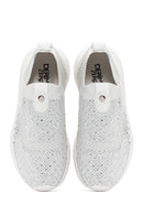 Derimod Zero Women's White Thick Soled Fabric Sneaker | Derimod Derimod Zero Women's White Thick Soled Fabric Sneaker | Derimod