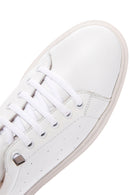 Women's White Leather Sneaker | Derimod Women's White Leather Sneaker | Derimod