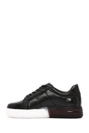 Men's Black Thick Sole Lace Up Leather Sneaker | Derimod Men's Black Thick Sole Lace Up Leather Sneaker | Derimod
