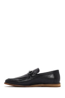 Derimod Black Men's Black Leather Loafer | Derimod Derimod Black Men's Black Leather Loafer | Derimod