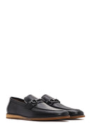 Derimod Black Men's Black Leather Loafer | Derimod Derimod Black Men's Black Leather Loafer | Derimod
