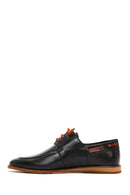 Derimod Black Men's Black Laced Leather Casual Shoes | Derimod Derimod Black Men's Black Laced Leather Casual Shoes | Derimod