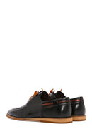 Derimod Black Men's Black Laced Leather Casual Shoes | Derimod Derimod Black Men's Black Laced Leather Casual Shoes | Derimod