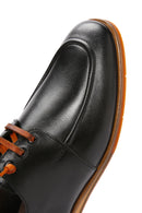 Derimod Black Men's Black Laced Leather Casual Shoes | Derimod Derimod Black Men's Black Laced Leather Casual Shoes | Derimod