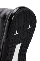 Men's Black Lace-up Thick-Sole Leather Sneaker | Derimod Men's Black Lace-up Thick-Sole Leather Sneaker | Derimod
