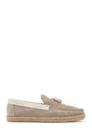 Men's Beige Suede Leather Casual Loafer | Derimod Men's Beige Suede Leather Casual Loafer | Derimod
