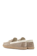 Men's Beige Suede Leather Casual Loafer | Derimod Men's Beige Suede Leather Casual Loafer | Derimod