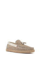 Men's Beige Suede Leather Casual Loafer | Derimod Men's Beige Suede Leather Casual Loafer | Derimod