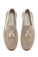 Men's Beige Suede Leather Casual Loafer | Derimod Men's Beige Suede Leather Casual Loafer | Derimod