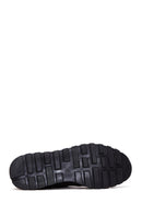 Erkek Siyah Bağcıklı Deri Casual Sneaker | Derimod Erkek Siyah Bağcıklı Deri Casual Sneaker | Derimod