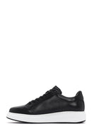 Men's Black Lace-up Leather Sneaker | Derimod Men's Black Lace-up Leather Sneaker | Derimod