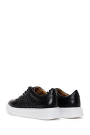 Erkek Siyah Bağcıklı Deri Sneaker | Derimod Erkek Siyah Bağcıklı Deri Sneaker | Derimod