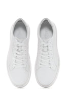 Erkek Beyaz Kalın Tabanlı Deri Sneaker | Derimod Erkek Beyaz Kalın Tabanlı Deri Sneaker | Derimod