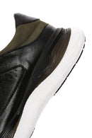 Men's Black Lace-up Thick-Sole Leather Casual Sneaker | Derimod Men's Black Lace-up Thick-Sole Leather Casual Sneaker | Derimod