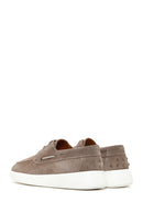Men's Mink Lace-up Suede Leather Casual Shoes | Derimod Men's Mink Lace-up Suede Leather Casual Shoes | Derimod