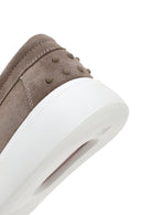 Men's Mink Lace-up Suede Leather Casual Shoes | Derimod Men's Mink Lace-up Suede Leather Casual Shoes | Derimod