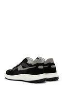 Erkek Siyah Bağcıklı Kalın Tabanlı Deri Sneaker | Derimod Erkek Siyah Bağcıklı Kalın Tabanlı Deri Sneaker | Derimod